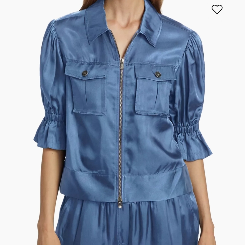 Cinq a Sept Holly Puff-Sleeve Jacket
